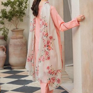 3 Psc Women's Unstitched Embroidered Suit