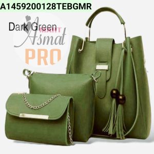 Women's Rexine Plain Hand Bag Set